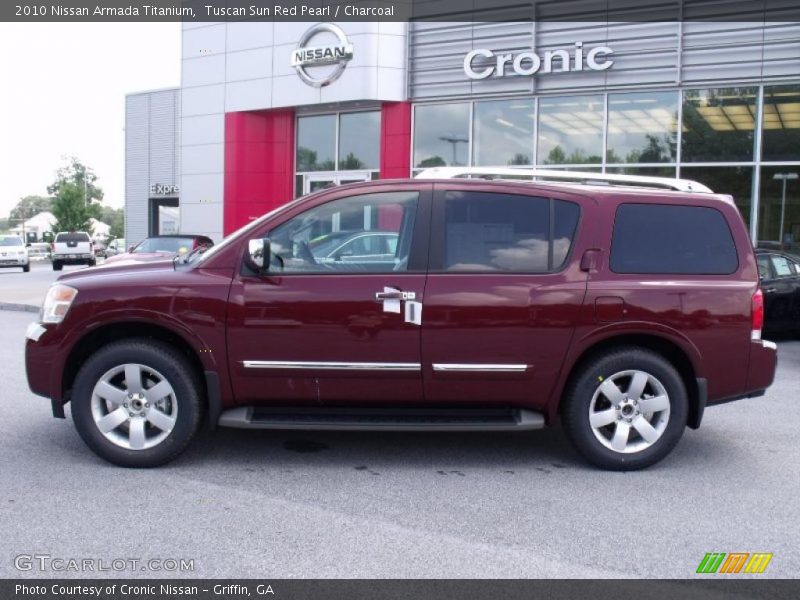 Tuscan Sun Red Pearl / Charcoal 2010 Nissan Armada Titanium
