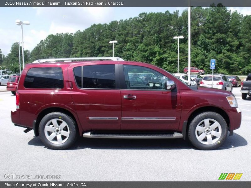 Tuscan Sun Red Pearl / Charcoal 2010 Nissan Armada Titanium