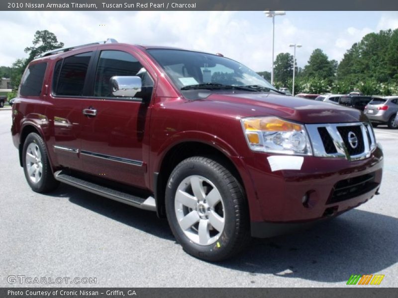 Tuscan Sun Red Pearl / Charcoal 2010 Nissan Armada Titanium