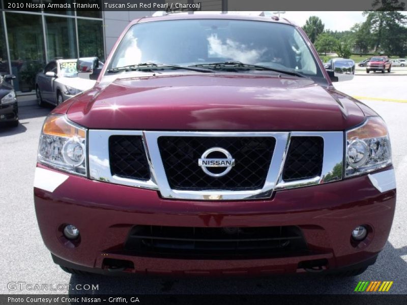 Tuscan Sun Red Pearl / Charcoal 2010 Nissan Armada Titanium