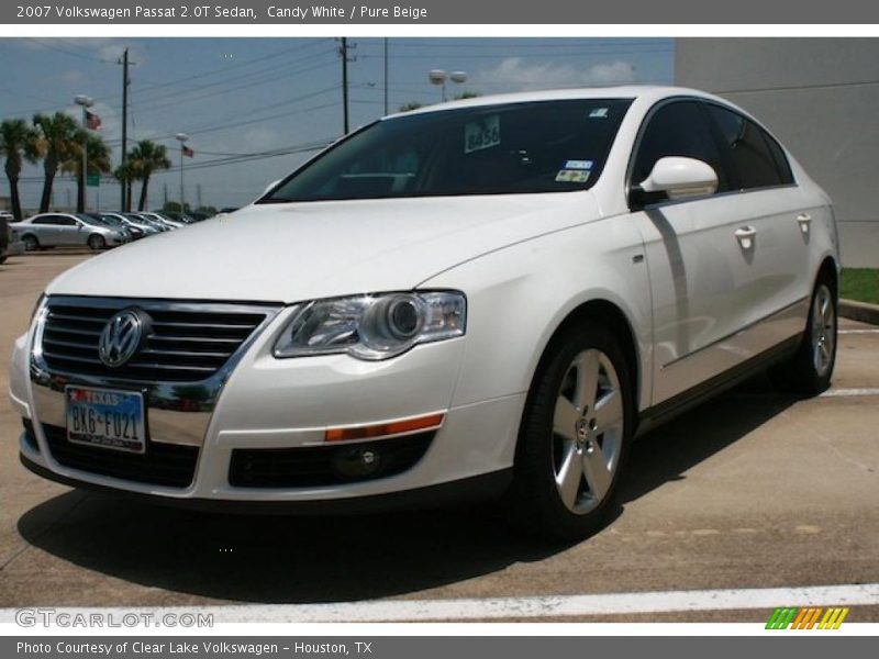 Candy White / Pure Beige 2007 Volkswagen Passat 2.0T Sedan