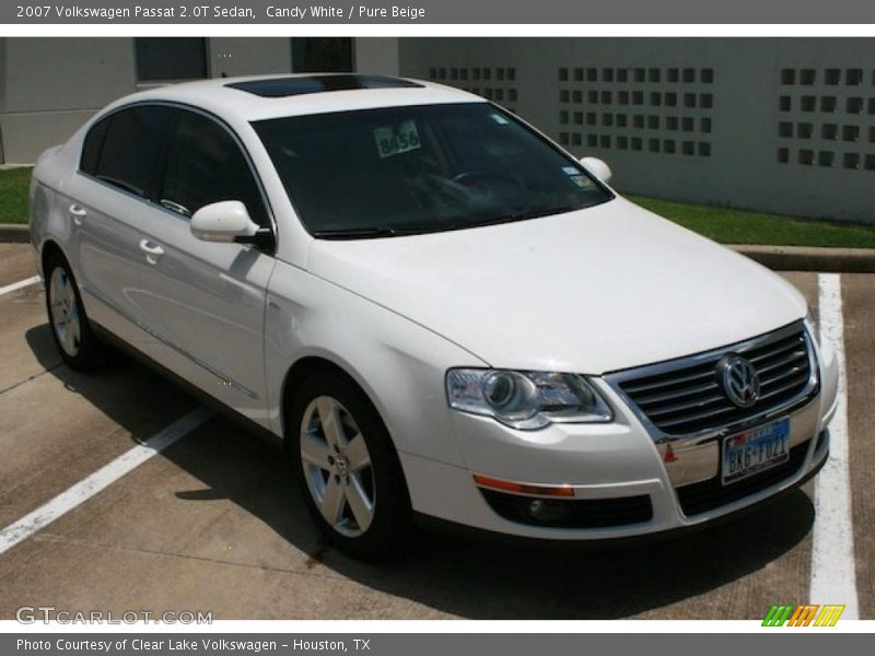 Candy White / Pure Beige 2007 Volkswagen Passat 2.0T Sedan