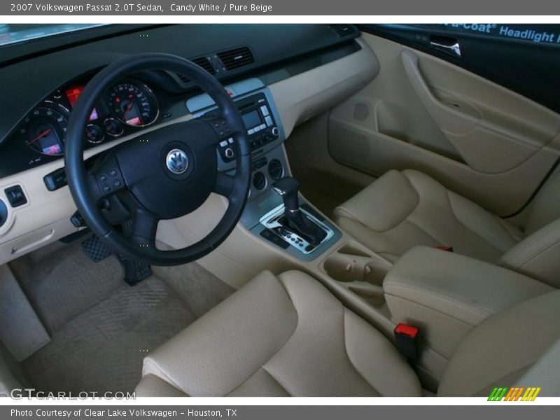 Candy White / Pure Beige 2007 Volkswagen Passat 2.0T Sedan