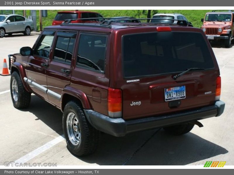 Sienna Pearlcoat / Agate 2001 Jeep Cherokee Sport