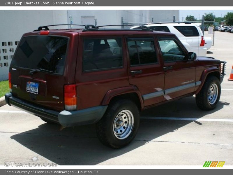 Sienna Pearlcoat / Agate 2001 Jeep Cherokee Sport