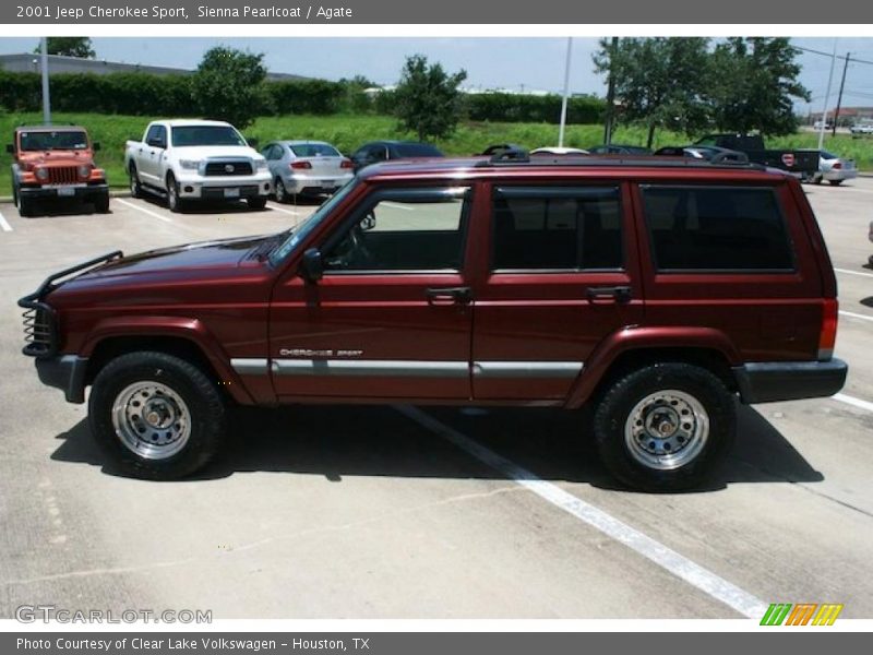Sienna Pearlcoat / Agate 2001 Jeep Cherokee Sport
