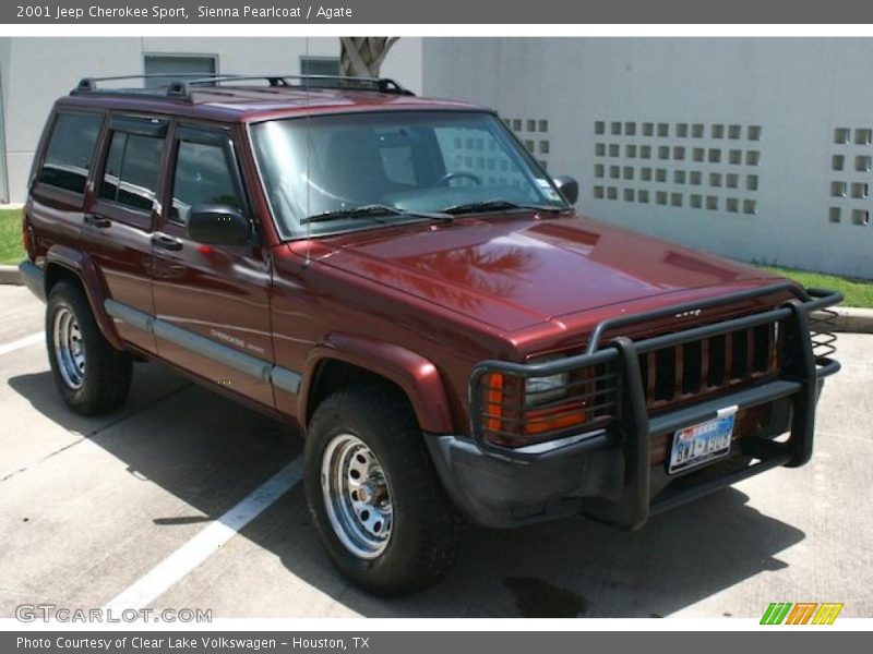 Sienna Pearlcoat / Agate 2001 Jeep Cherokee Sport