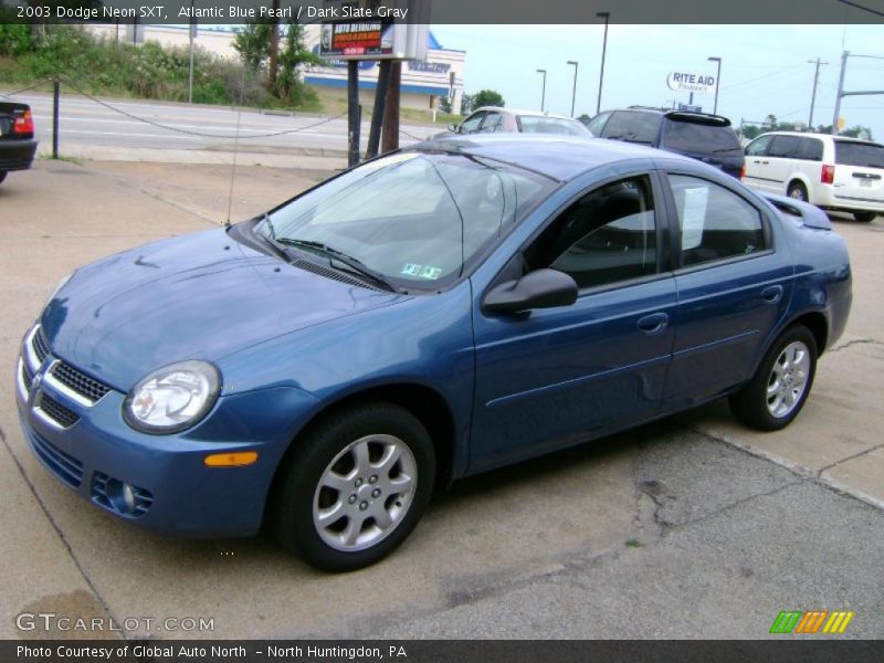 Atlantic Blue Pearl / Dark Slate Gray 2003 Dodge Neon SXT
