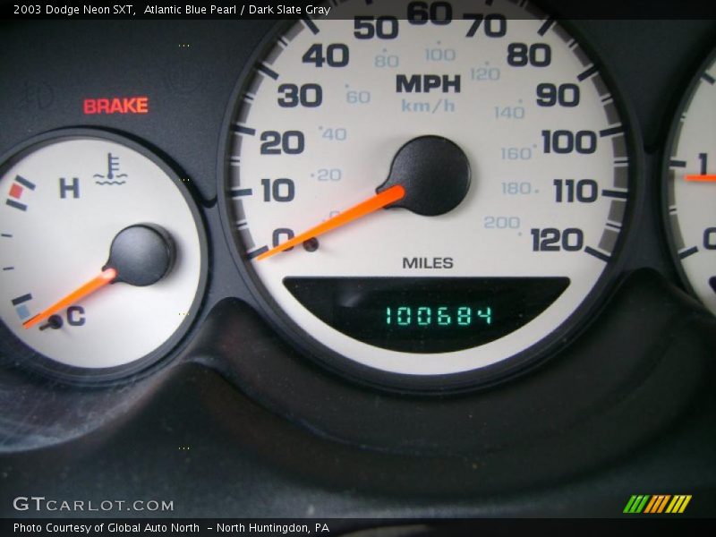 Atlantic Blue Pearl / Dark Slate Gray 2003 Dodge Neon SXT