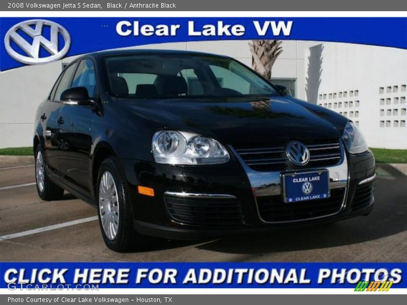 Black / Anthracite Black 2008 Volkswagen Jetta S Sedan