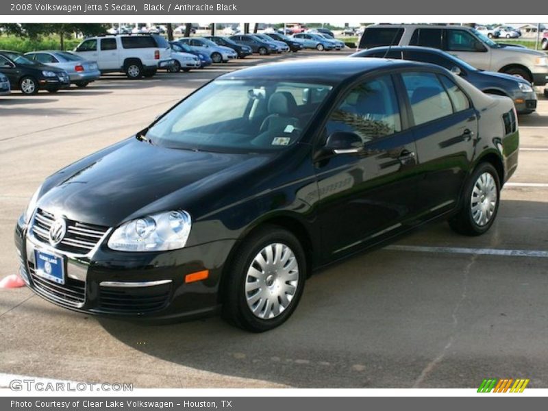 Black / Anthracite Black 2008 Volkswagen Jetta S Sedan