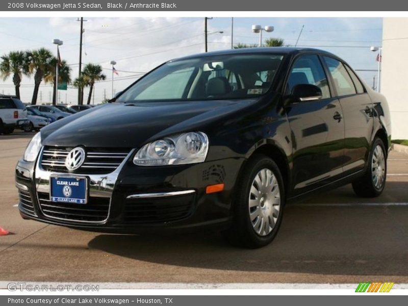 Black / Anthracite Black 2008 Volkswagen Jetta S Sedan
