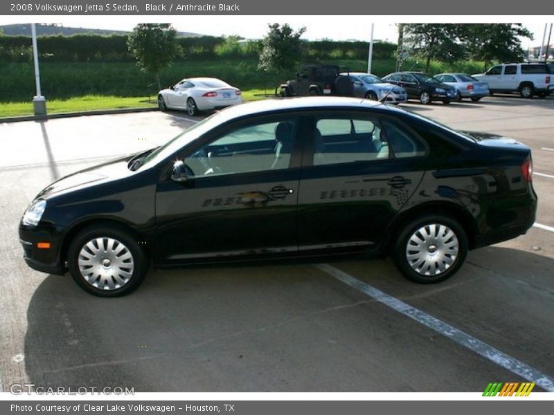 Black / Anthracite Black 2008 Volkswagen Jetta S Sedan