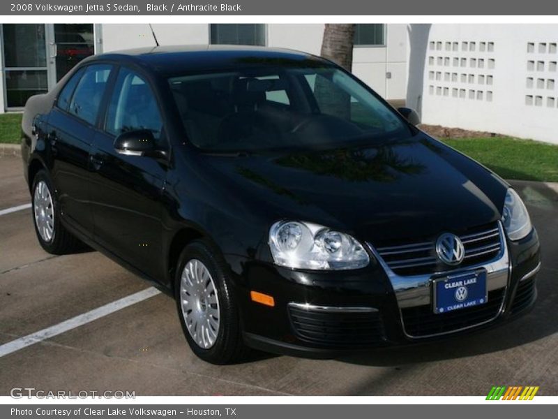 Black / Anthracite Black 2008 Volkswagen Jetta S Sedan