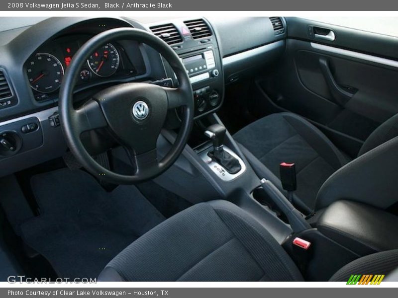 Black / Anthracite Black 2008 Volkswagen Jetta S Sedan