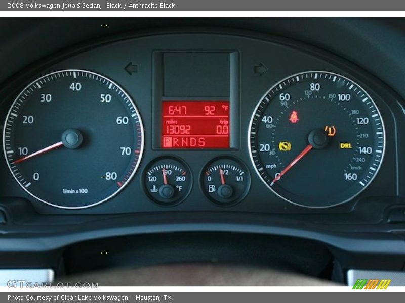 Black / Anthracite Black 2008 Volkswagen Jetta S Sedan