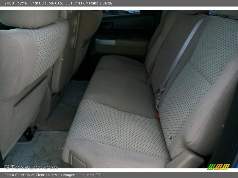 Blue Streak Metallic / Beige 2008 Toyota Tundra Double Cab