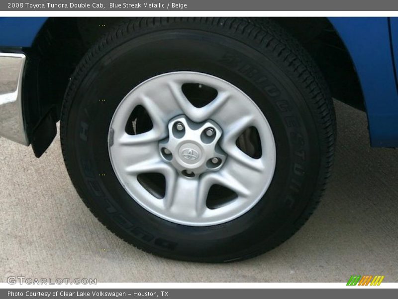 Blue Streak Metallic / Beige 2008 Toyota Tundra Double Cab