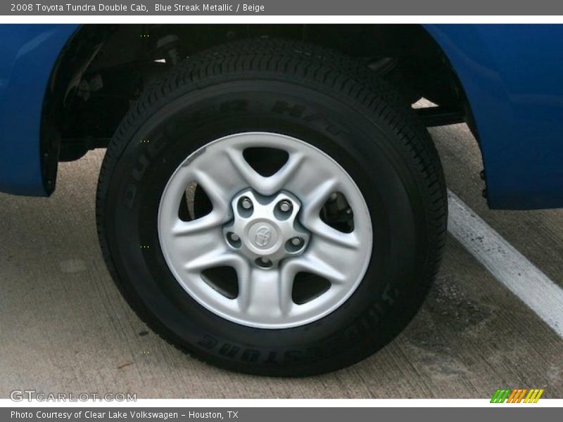 Blue Streak Metallic / Beige 2008 Toyota Tundra Double Cab