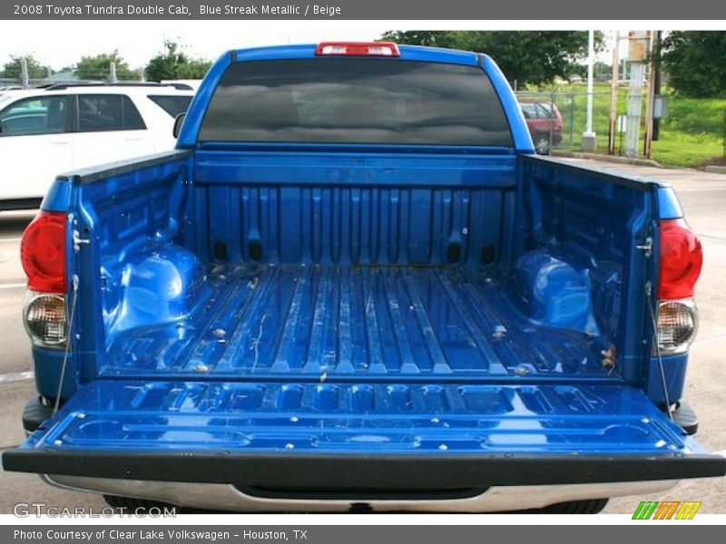 Blue Streak Metallic / Beige 2008 Toyota Tundra Double Cab