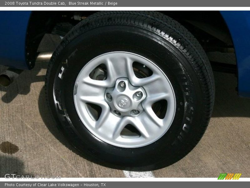 Blue Streak Metallic / Beige 2008 Toyota Tundra Double Cab