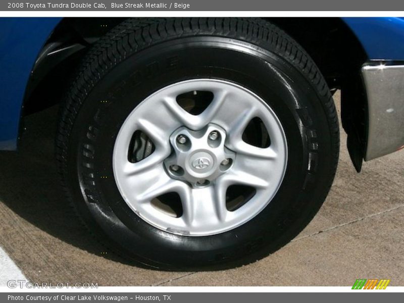 Blue Streak Metallic / Beige 2008 Toyota Tundra Double Cab