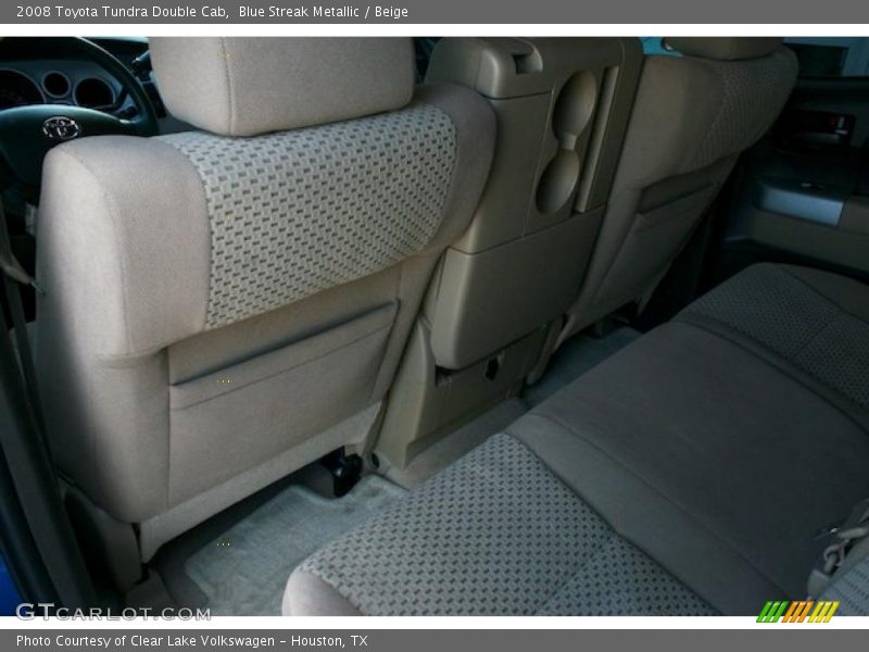 Blue Streak Metallic / Beige 2008 Toyota Tundra Double Cab