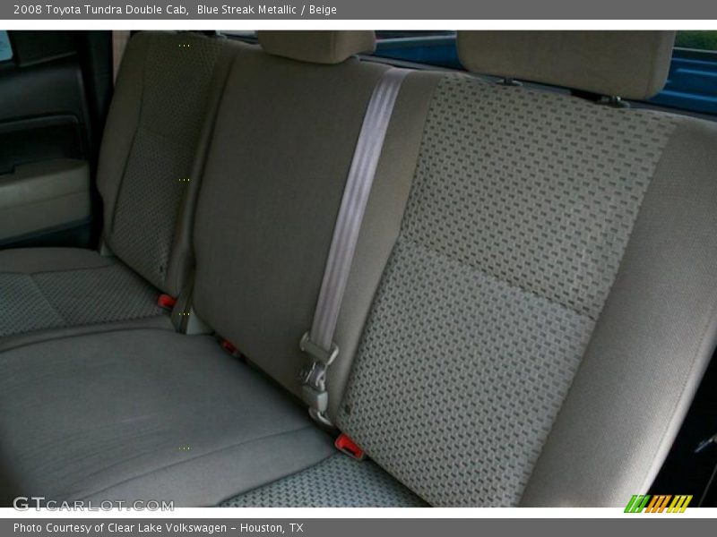 Blue Streak Metallic / Beige 2008 Toyota Tundra Double Cab