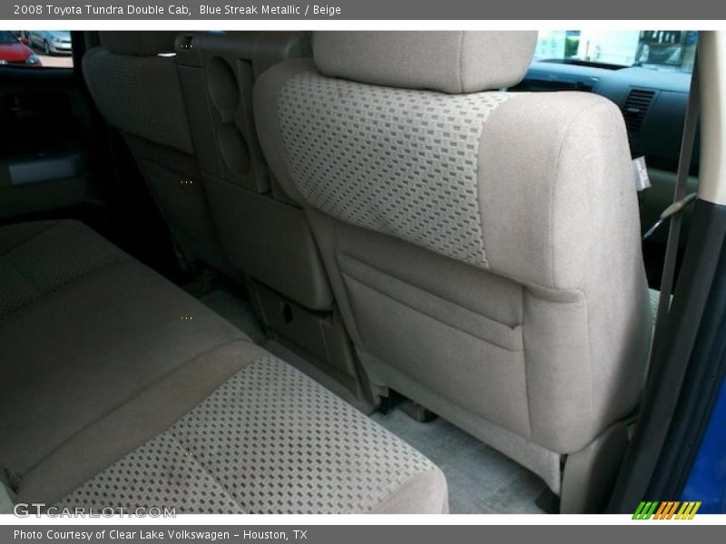 Blue Streak Metallic / Beige 2008 Toyota Tundra Double Cab