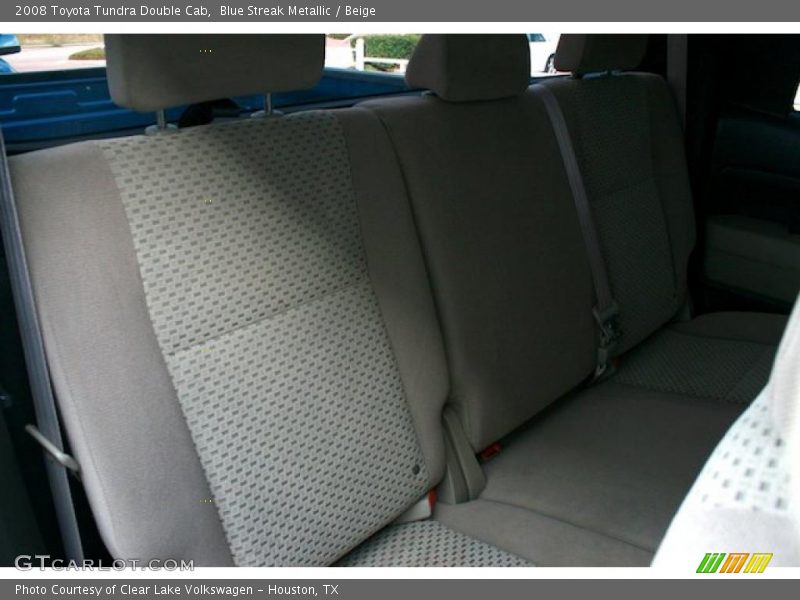 Blue Streak Metallic / Beige 2008 Toyota Tundra Double Cab