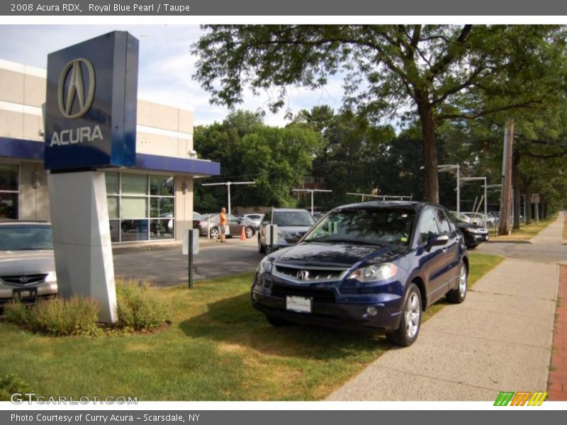 Royal Blue Pearl / Taupe 2008 Acura RDX