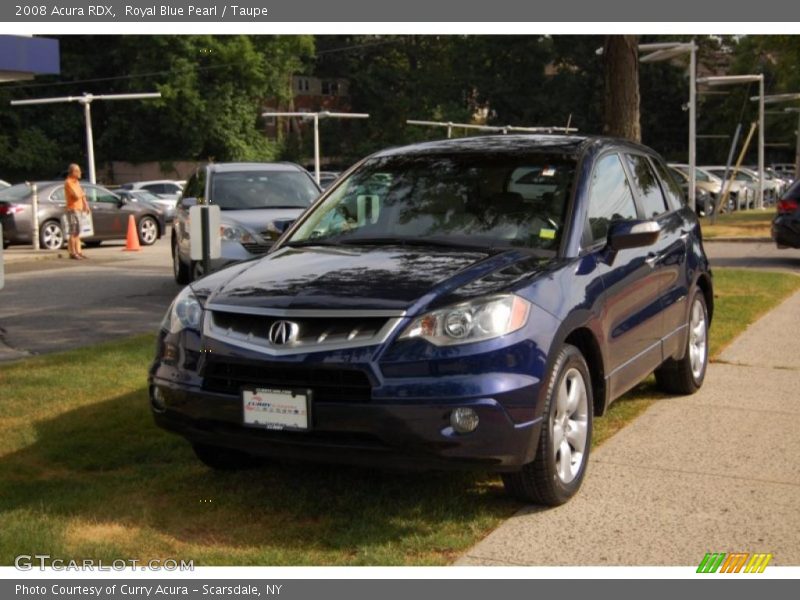 Royal Blue Pearl / Taupe 2008 Acura RDX