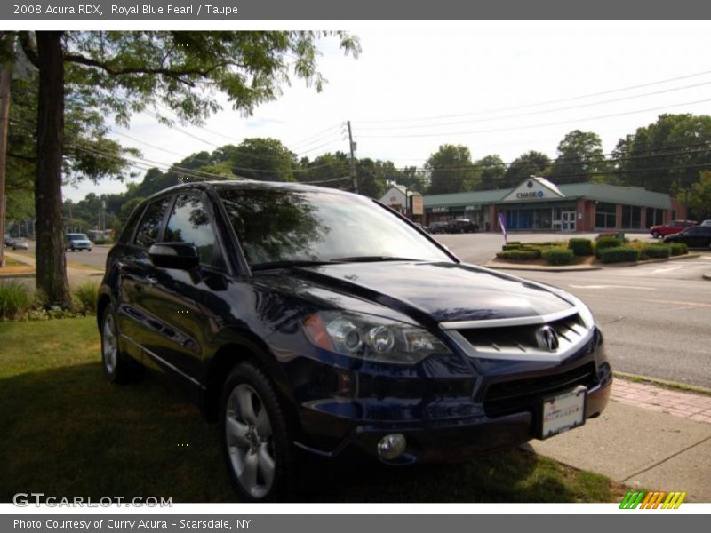 Royal Blue Pearl / Taupe 2008 Acura RDX