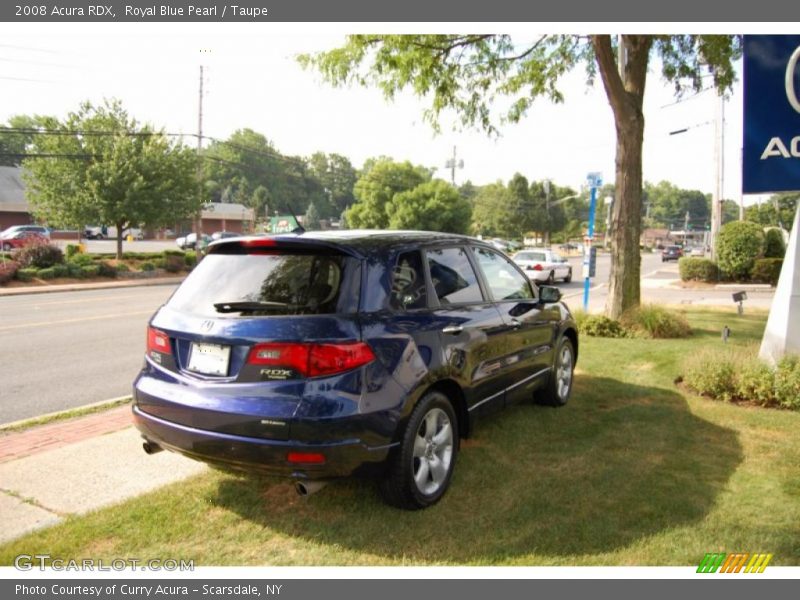 Royal Blue Pearl / Taupe 2008 Acura RDX