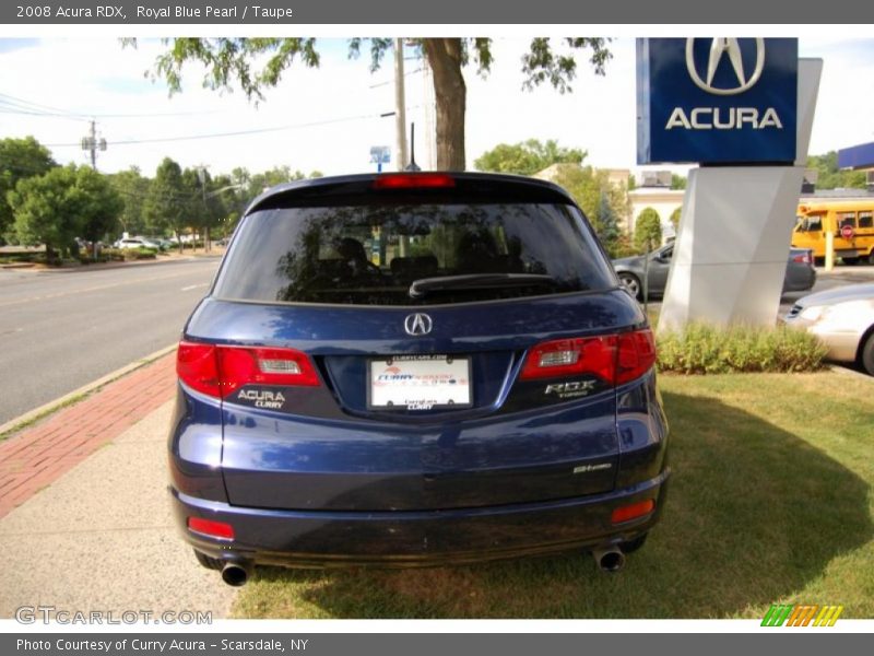 Royal Blue Pearl / Taupe 2008 Acura RDX