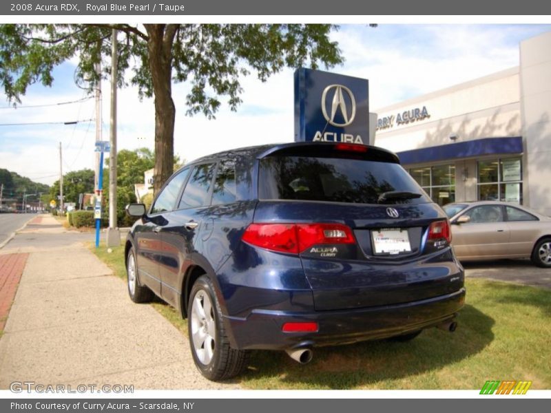 Royal Blue Pearl / Taupe 2008 Acura RDX