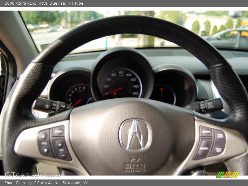 Royal Blue Pearl / Taupe 2008 Acura RDX