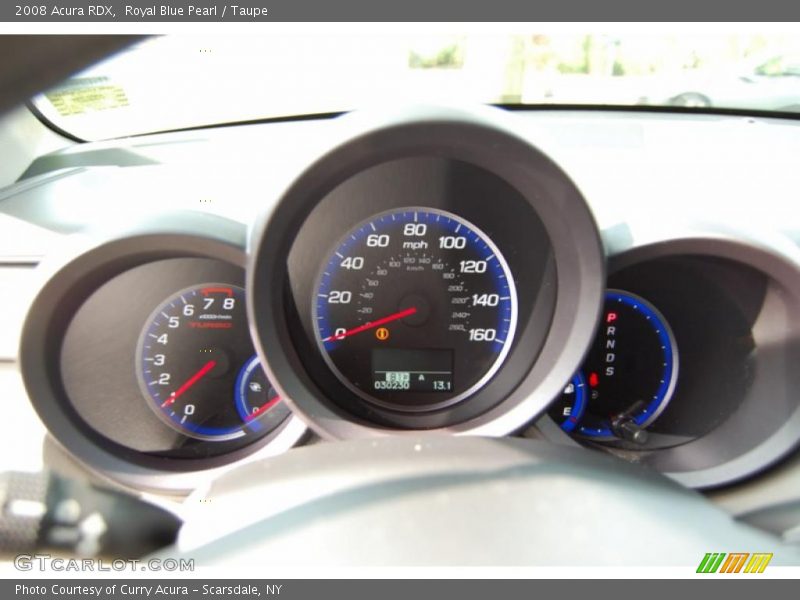 Royal Blue Pearl / Taupe 2008 Acura RDX