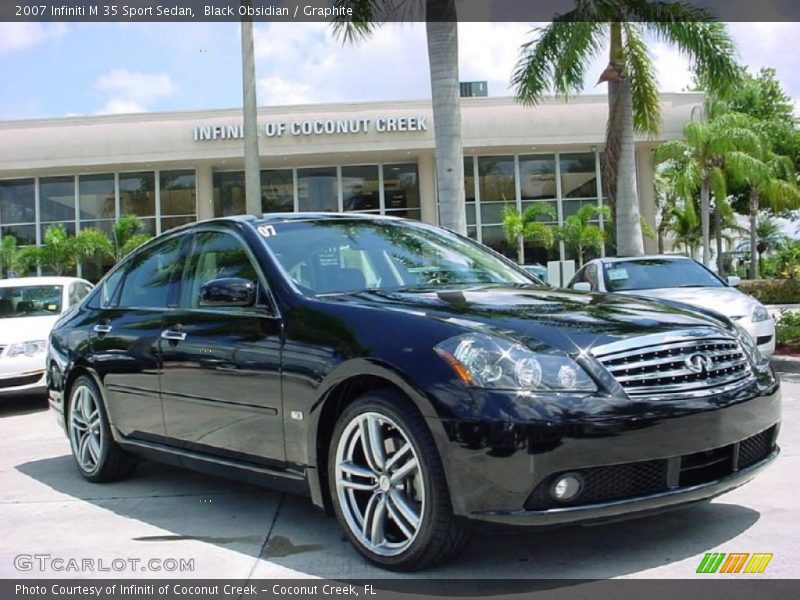 Black Obsidian / Graphite 2007 Infiniti M 35 Sport Sedan