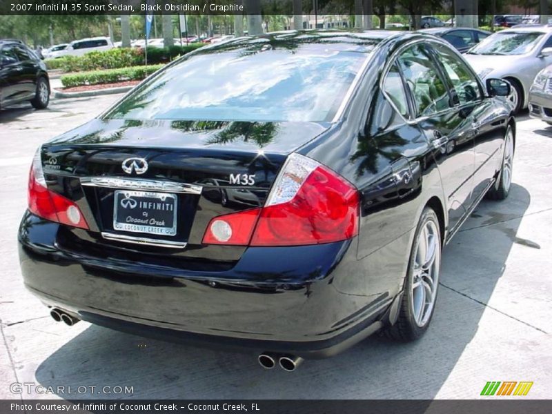 Black Obsidian / Graphite 2007 Infiniti M 35 Sport Sedan