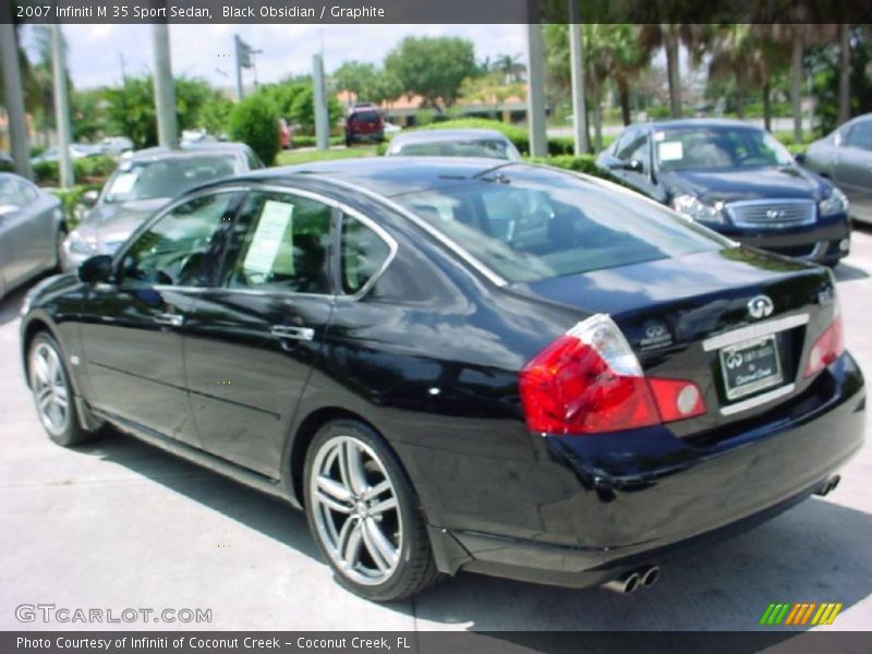 Black Obsidian / Graphite 2007 Infiniti M 35 Sport Sedan