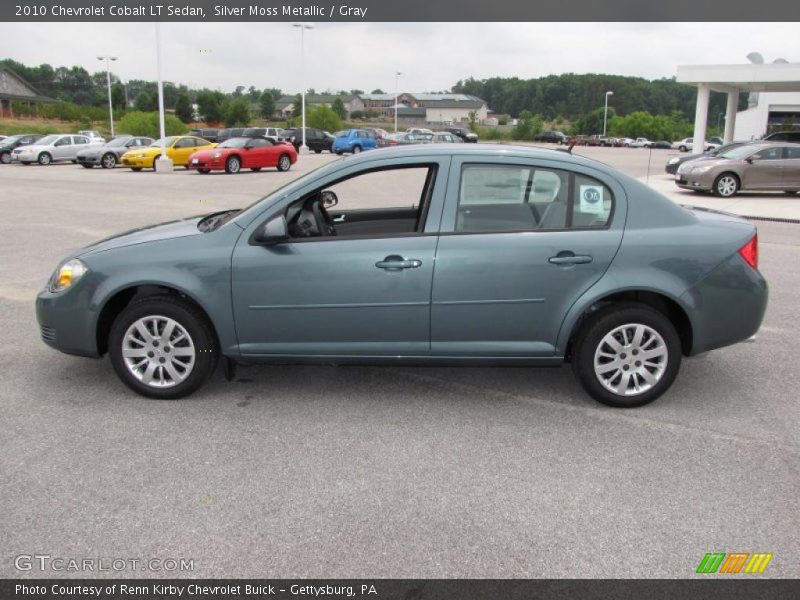 Silver Moss Metallic / Gray 2010 Chevrolet Cobalt LT Sedan