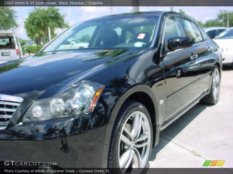 Black Obsidian / Graphite 2007 Infiniti M 35 Sport Sedan