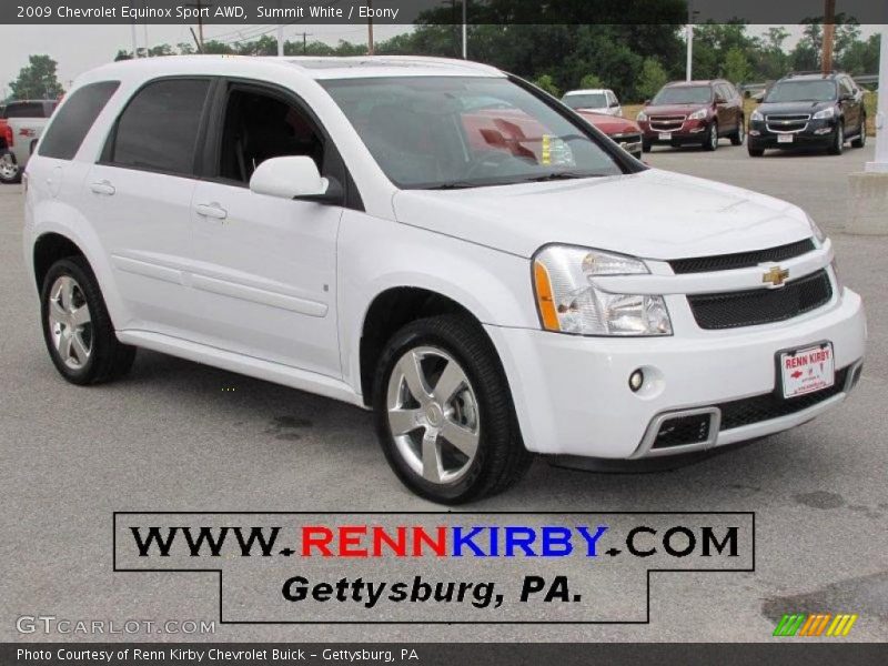 Summit White / Ebony 2009 Chevrolet Equinox Sport AWD