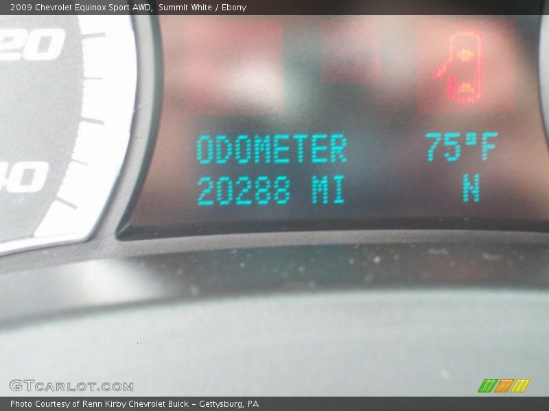 Summit White / Ebony 2009 Chevrolet Equinox Sport AWD