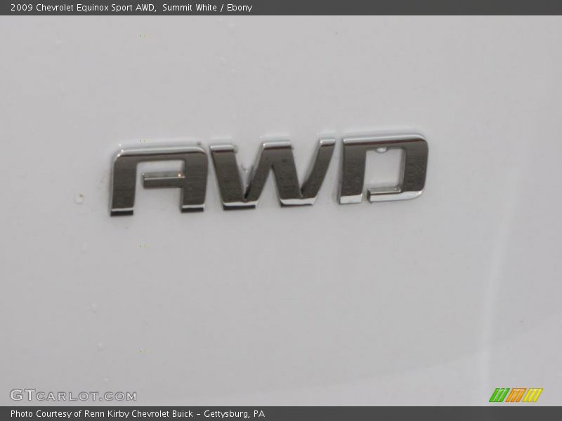 Summit White / Ebony 2009 Chevrolet Equinox Sport AWD