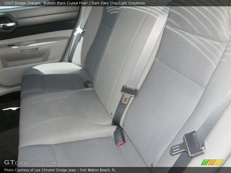 Brilliant Black Crystal Pearl / Dark Slate Gray/Light Graystone 2007 Dodge Charger