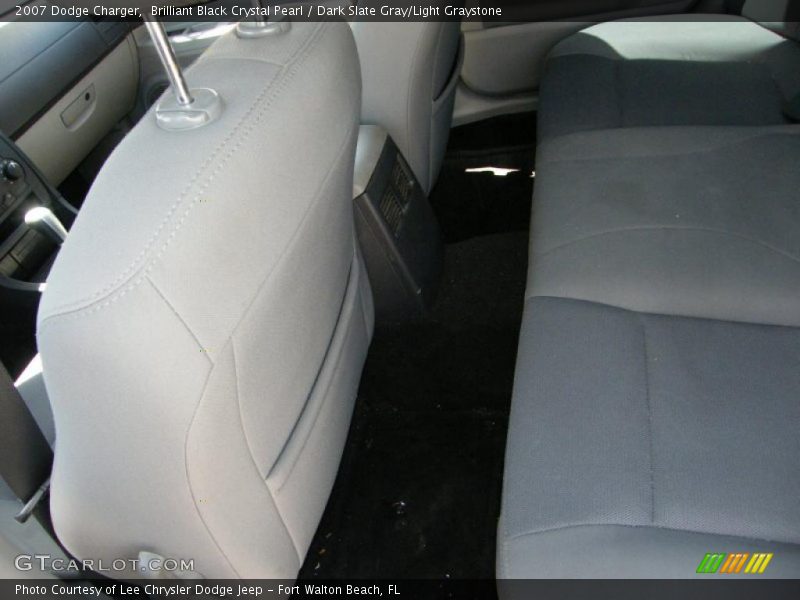 Brilliant Black Crystal Pearl / Dark Slate Gray/Light Graystone 2007 Dodge Charger