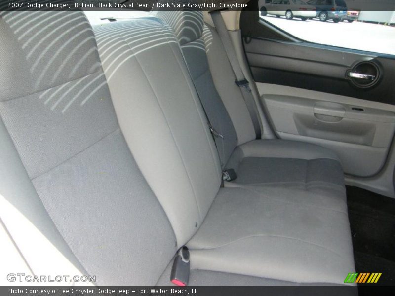 Brilliant Black Crystal Pearl / Dark Slate Gray/Light Graystone 2007 Dodge Charger