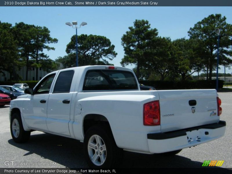 Stone White / Dark Slate Gray/Medium Slate Gray 2010 Dodge Dakota Big Horn Crew Cab